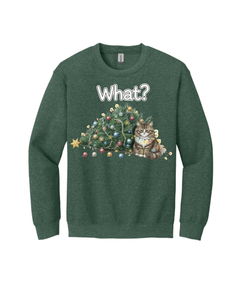 “What?” Holiday Cat Lover Gift
