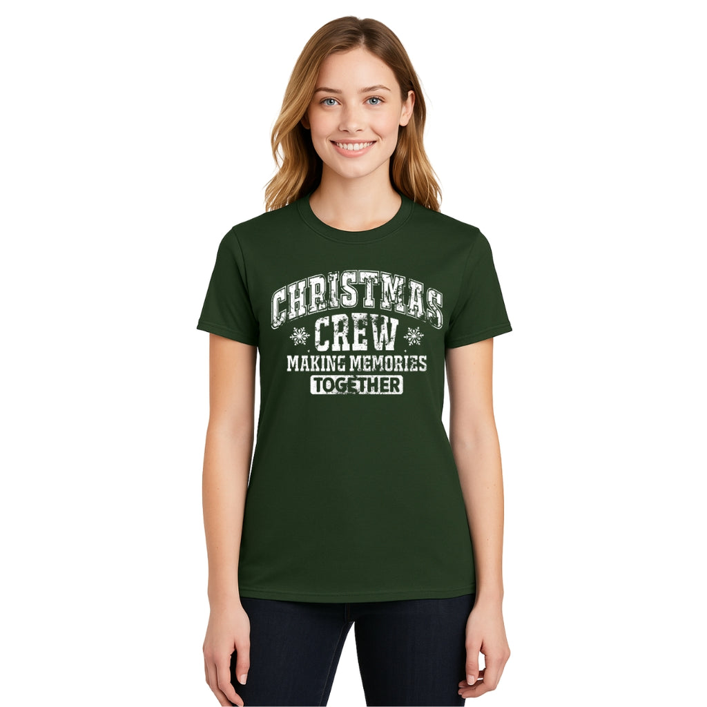 Minimalist Holiday Shirt - “Christmas Crew – Making Memories Together” Design