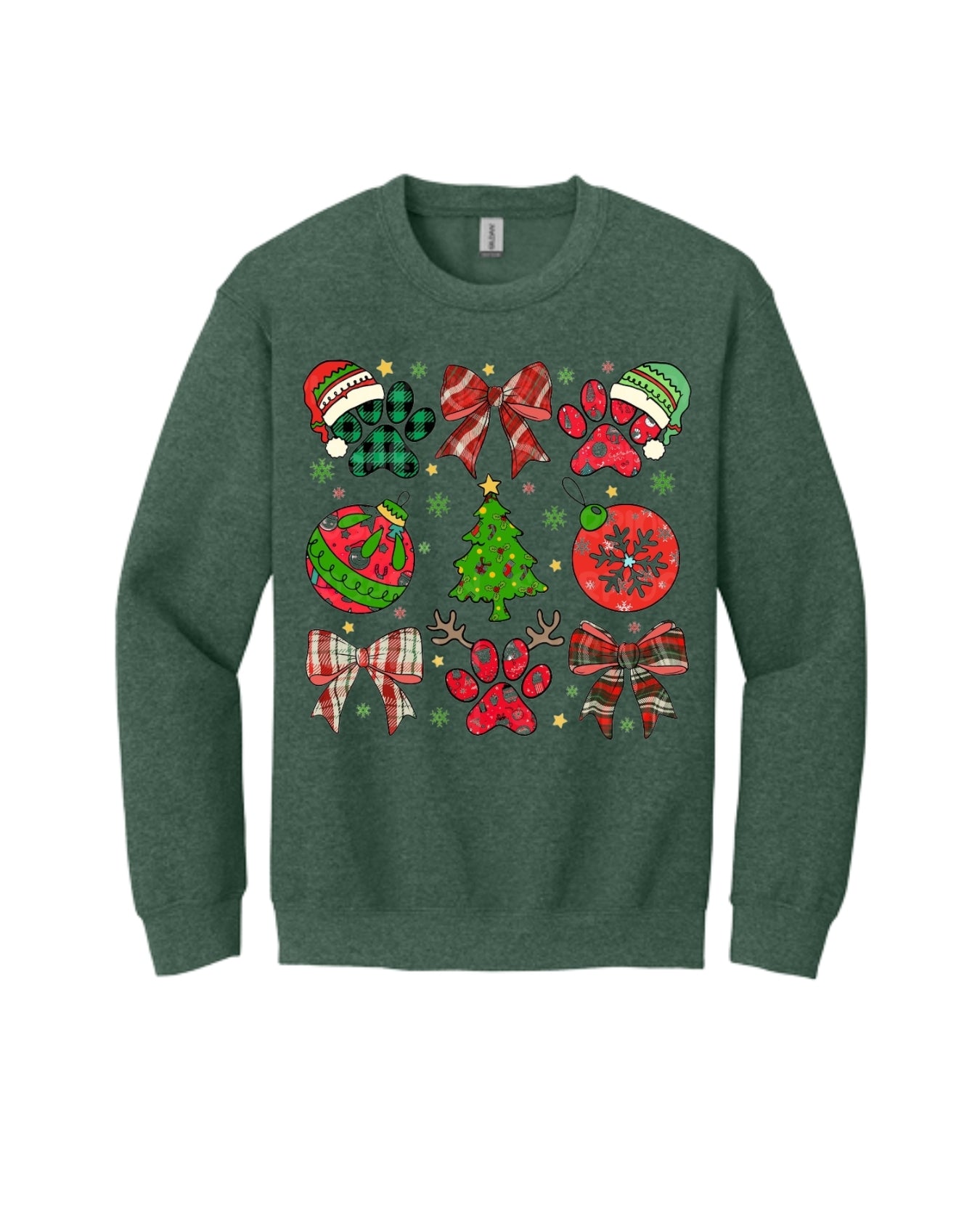 Paw Print Christmas Apparel – Festive Dog Lover Holiday Gift