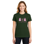 Holiday Shirt - Merry & Bright Pink Christmas Graphic