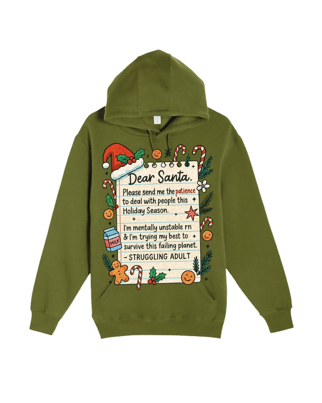 “Dear Santa: Struggling Adult Holiday Survival Design”