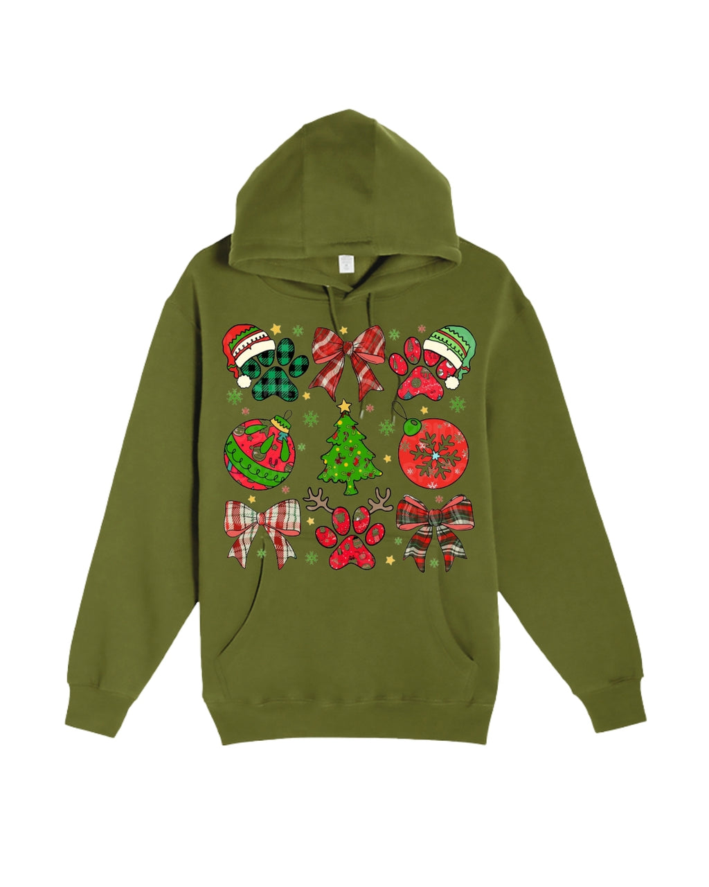 Paw Print Christmas Apparel – Festive Dog Lover Holiday Gift