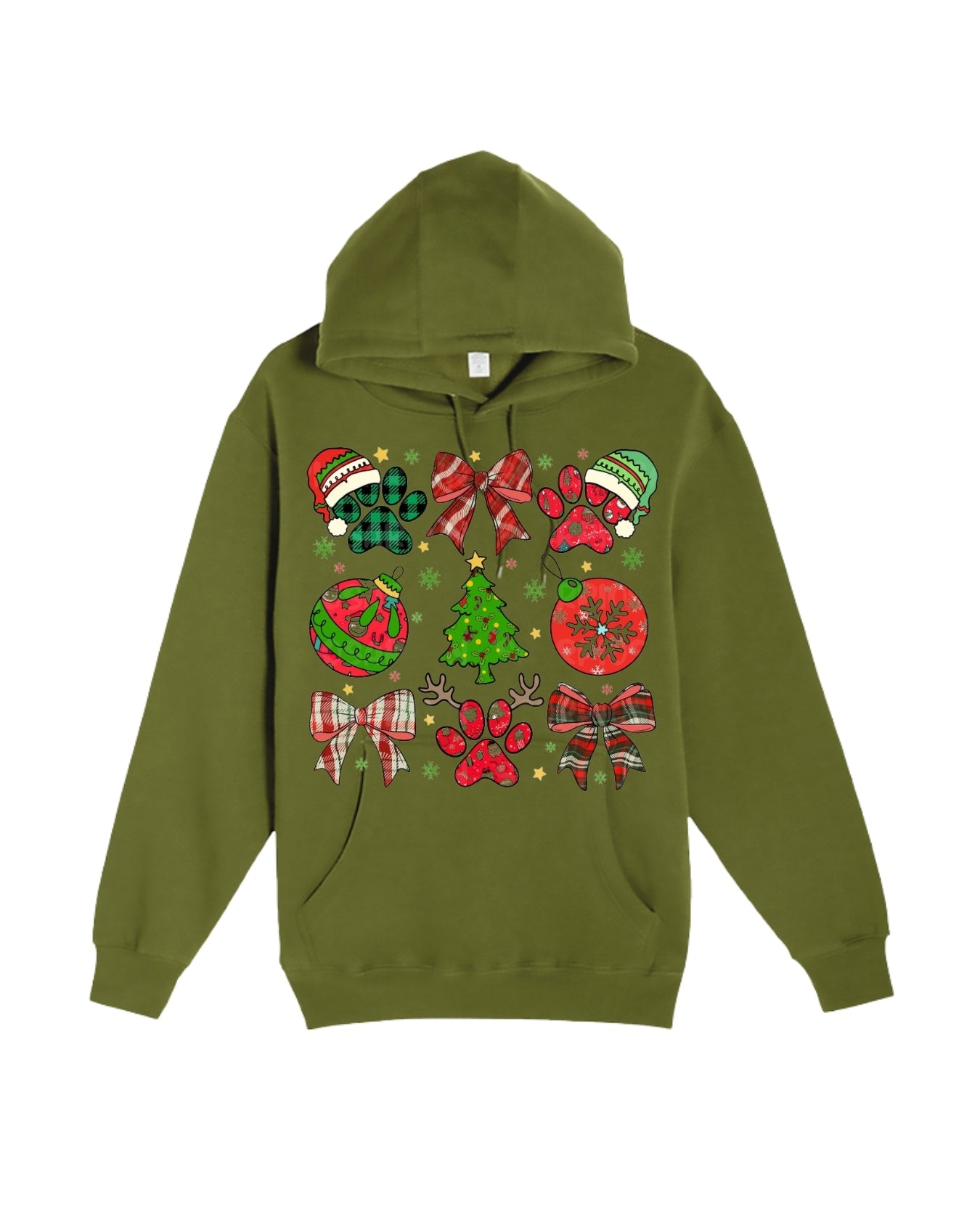 Paw Print Christmas Apparel – Festive Dog Lover Holiday Gift