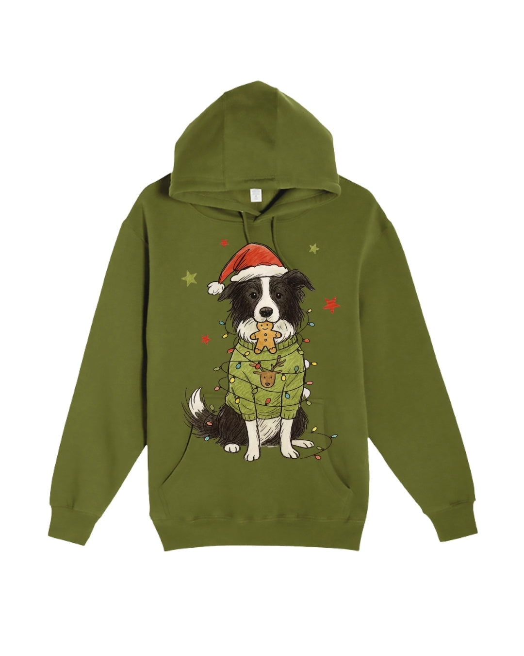Border Collie Christmas Lights Design – Cute Holiday Dog Lover Gift