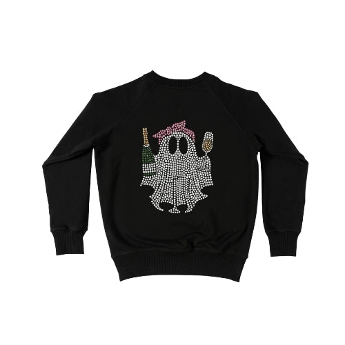 Rhinestone Party Ghost Crewneck