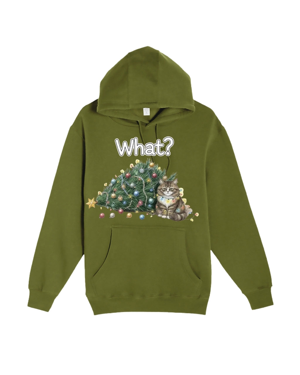 “What?” Holiday Cat Lover Gift