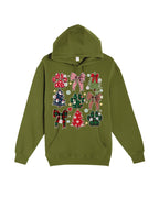 Festive Paw Prints and Christmas Trees