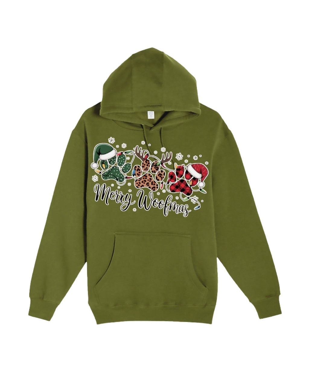 Merry Woofmas Paw Print Apparel – Festive Dog Lover Christmas Gift