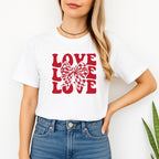 Love Love Love Sweatshirt & Tee – Valentine’s Day Bow Heart Design