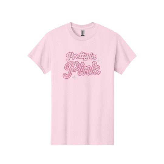 Pretty in Pink Rhinestone T-Shirt