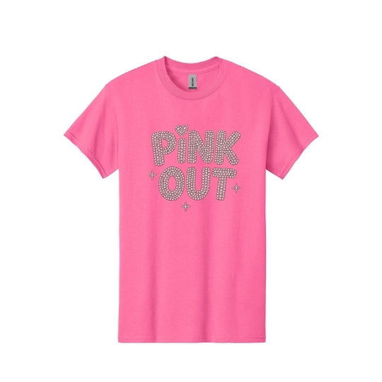 Sparkle Pink Out Rhinestone T-Shirt