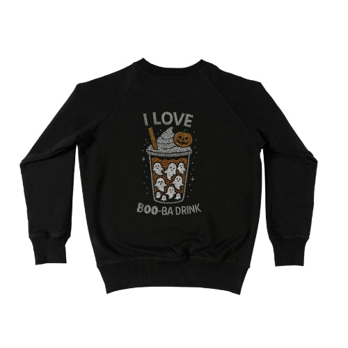 Rhinestone Boo-ba Drink Crewneck