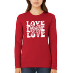 Love Love Love Sweatshirt & Tee – Valentine’s Day Bow Heart Design