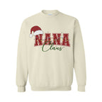 Holiday Crewneck Sweatshirt-Nana Claus Christmas Apparel – Festive Holiday Outfit for Proud Nanas