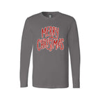 Holiday Long Sleeves- “Merry Christmas” Glitter Script Design