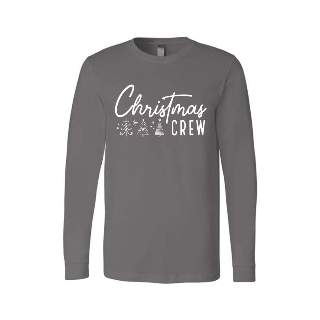 Minimalist Holiday Long Sleeves-Christmas Crew
