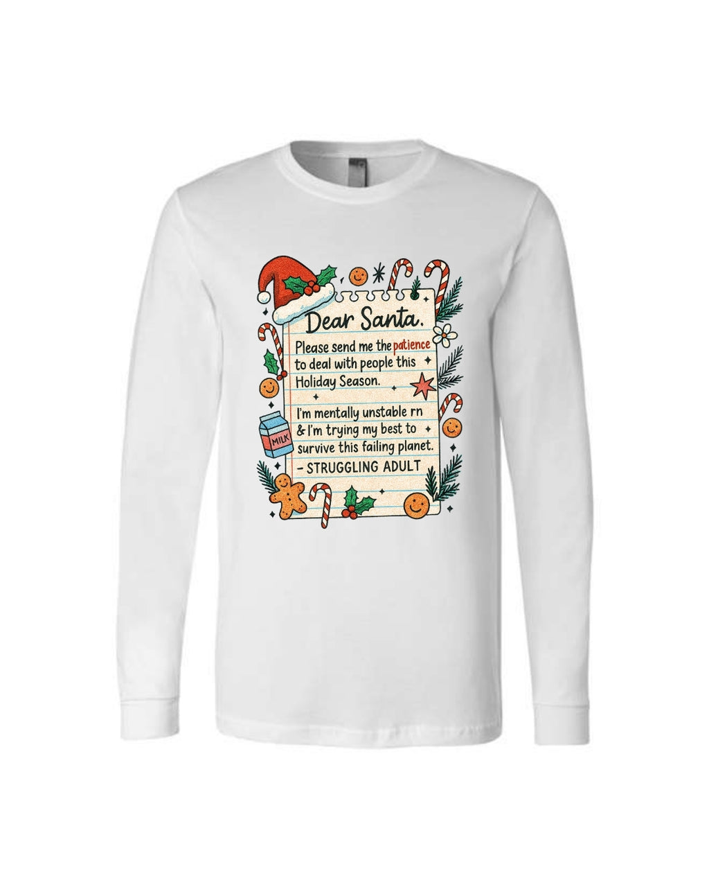 “Dear Santa: Struggling Adult Holiday Survival Design”