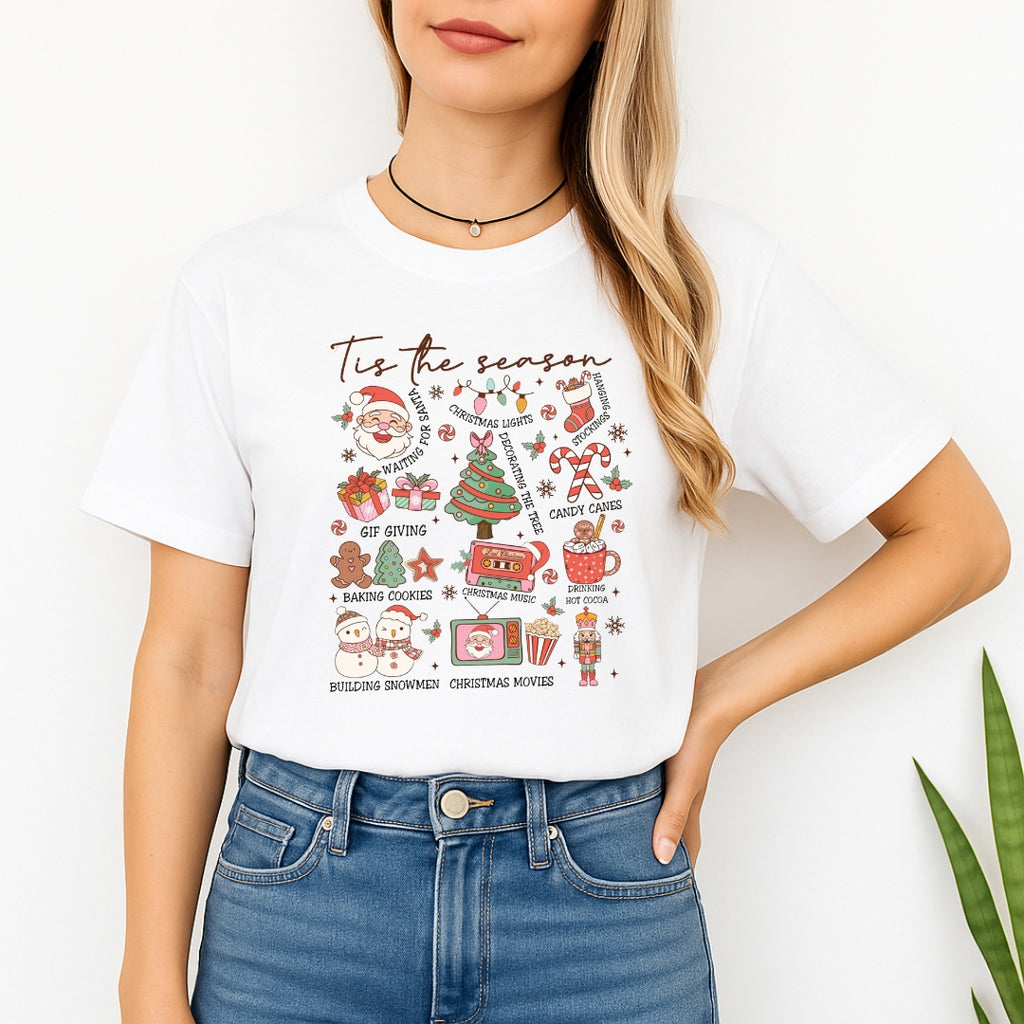 Holiday Shirt - ‘Tis the Season’ Christmas Icons