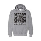 HOLIDAY HOODIE-Merry Merry Merry Christmas Graphic