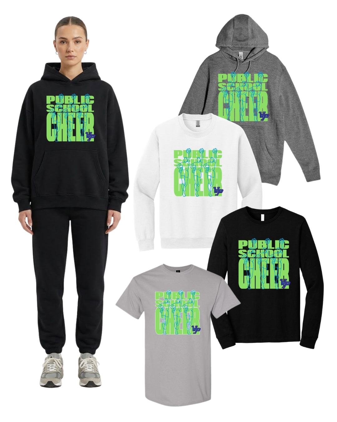 Wesley Padilla – Public School Cheer Collection (Neon Green Logo)