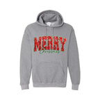 HOLIDAY HOODIE-“Merry Christmas” Glitter Varsity Design