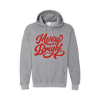 HOLIDAY HOODIE-Merry and Bright Holiday Graphic