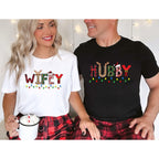 Holiday Shirt - Matching Couple Christmas Clothing – Hubby & Wifey Christmas Lights Design