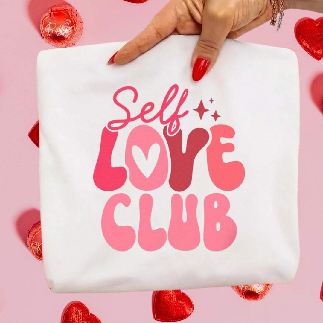 Self Love Club Sweatshirt & Tee – Valentine’s Day Self-Care Outfit