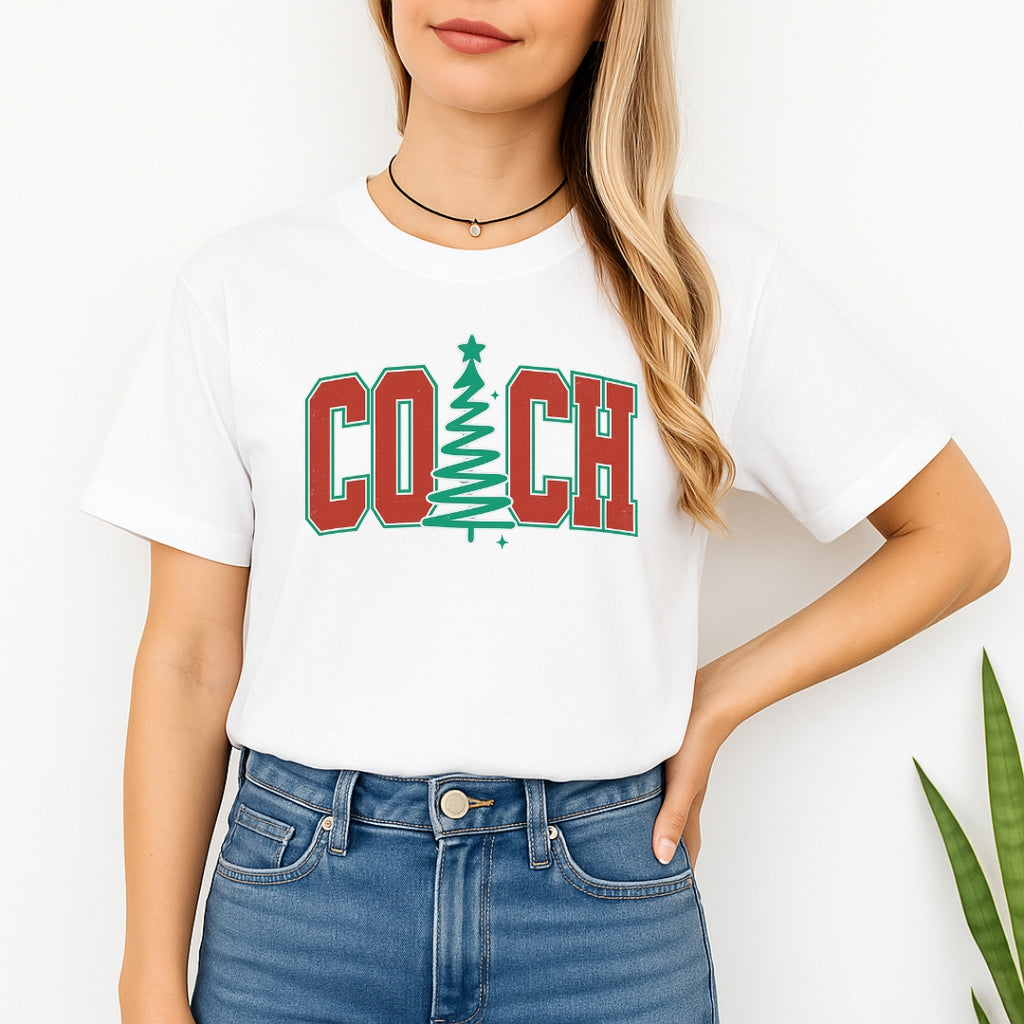 Holiday Shirt - Festive “Coach” Christmas Apparel – Holiday Gift for Sports Coaches