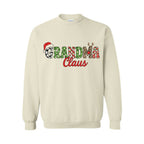 Holiday Crewneck Sweatshirt-Grandma Claus Christmas Apparel – Fun Holiday Outfit for Festive Grandmas