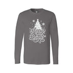 Holiday Long Sleeves- - Merry and Bright” Christmas Tree Design