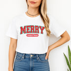 Minimalist Holiday Shirt - Merry Christmas Graphic Apparel