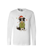 Border Collie Christmas Lights Design – Cute Holiday Dog Lover Gift