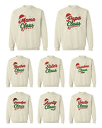 Holiday Crewneck Sweatshirt- Family Claus Christmas Apparel Collection – Matching Holiday Outfits for the Whole Family