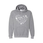 HOLIDAY HOODIE-Festive Heart Christmas Icons