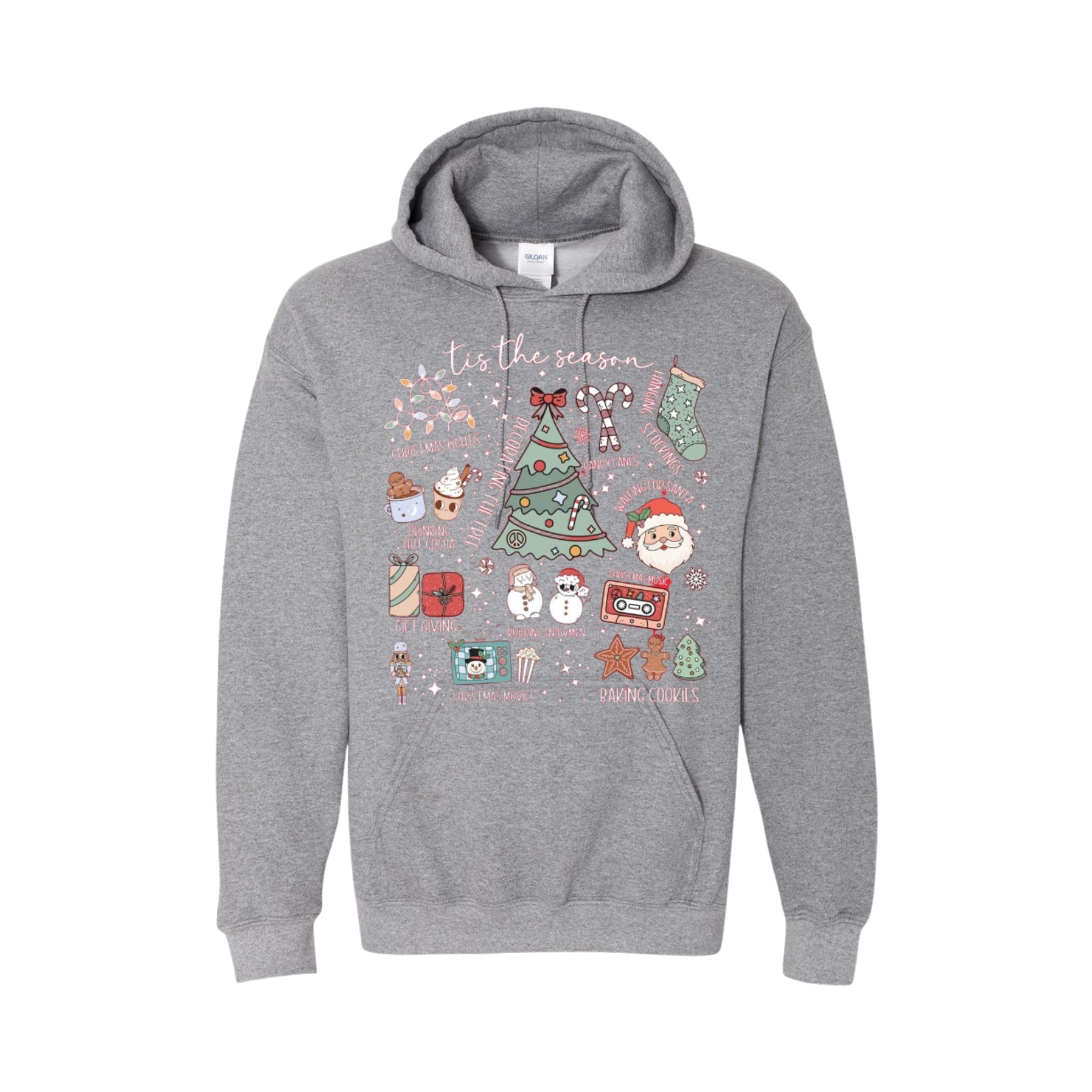HOLIDAY HOODIE-Tis the Season’ Christmas Icons