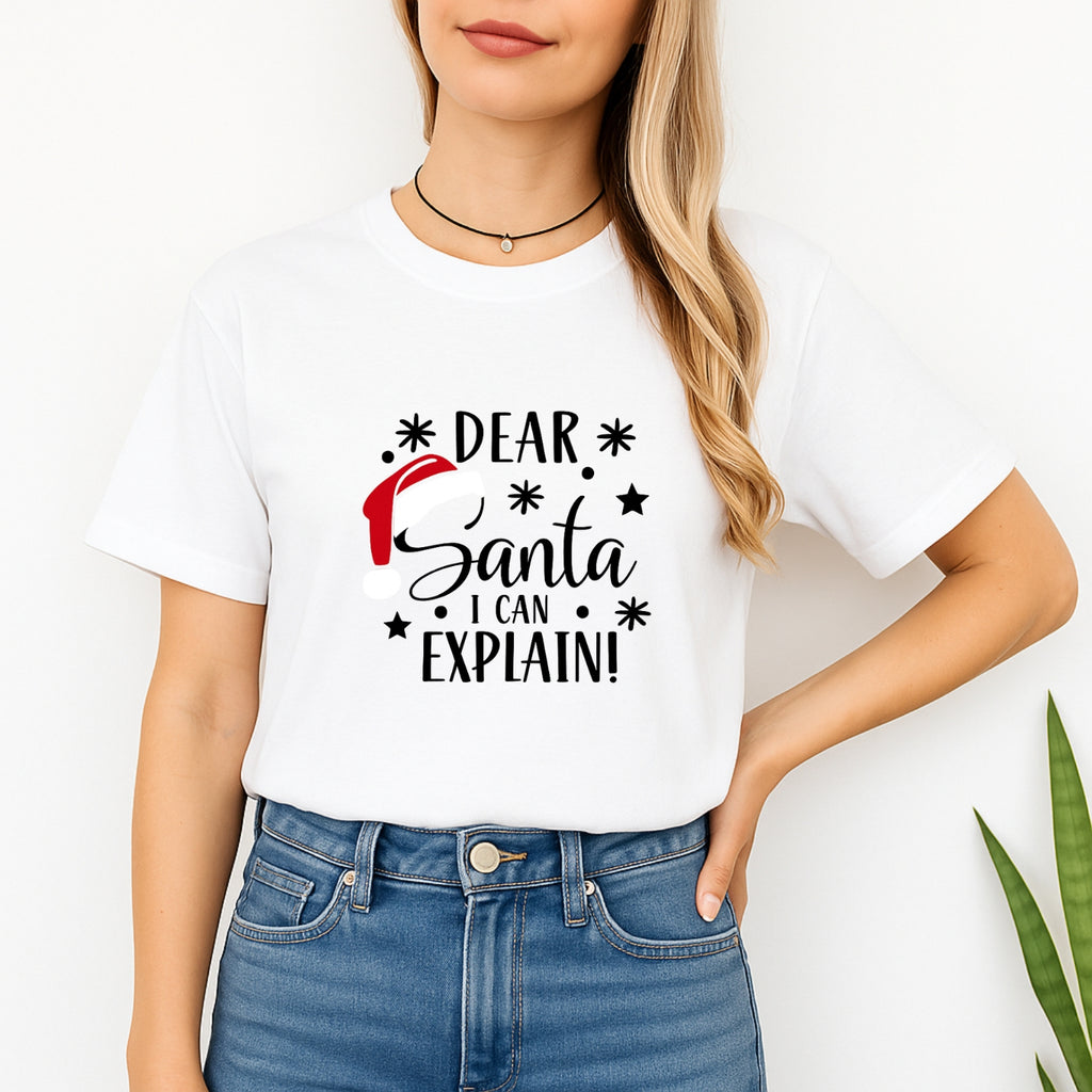 FUNNY HOLIDAY SHIRT: Dear Santa, I Can Explain!