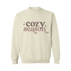 Holiday Crewneck Sweatshirt-Retro “Cozy Season” Apparel – Perfect for Fall, Winter, and All Things Snuggly