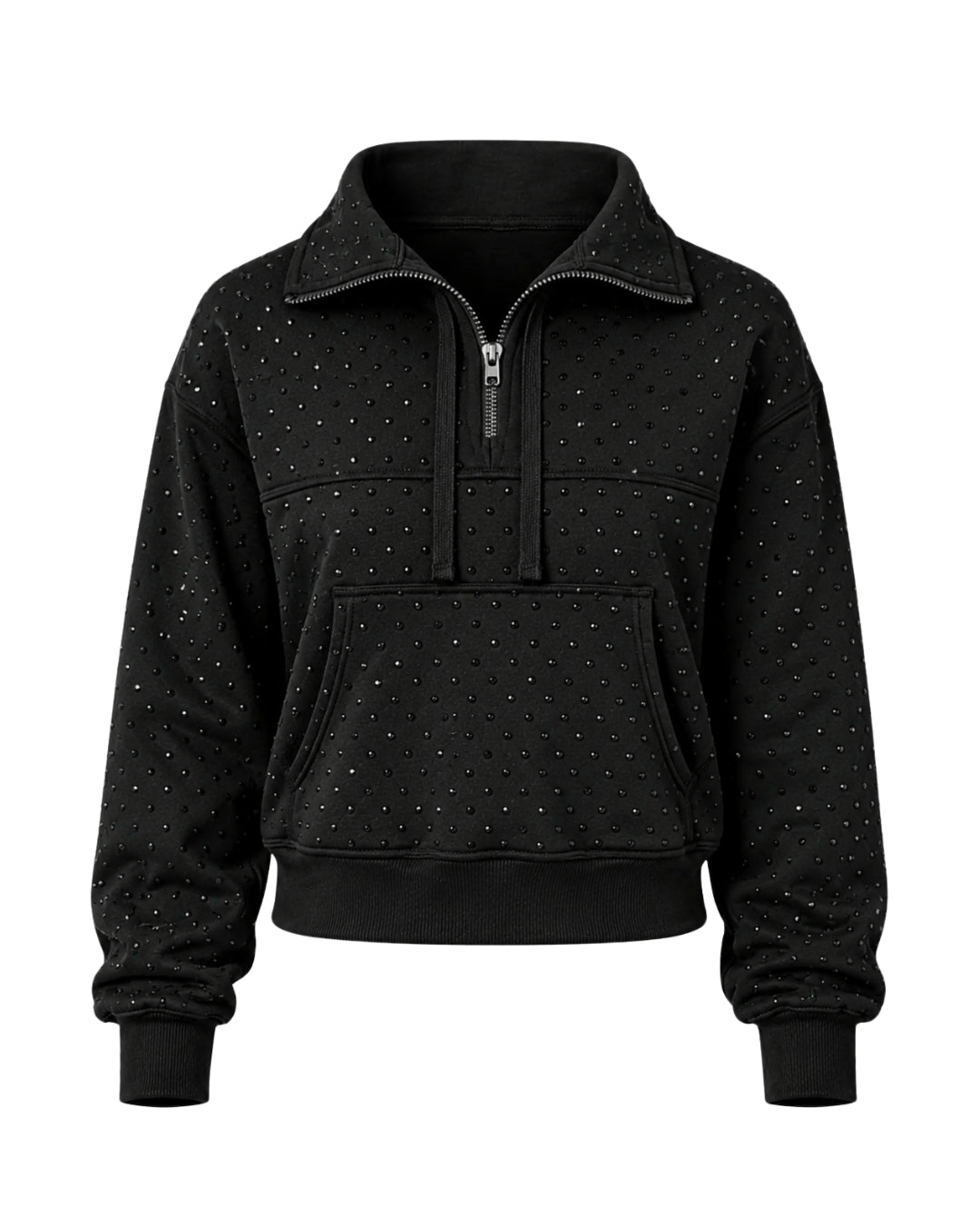 Half Time™ Rhinestone Quarter Zip Jacket