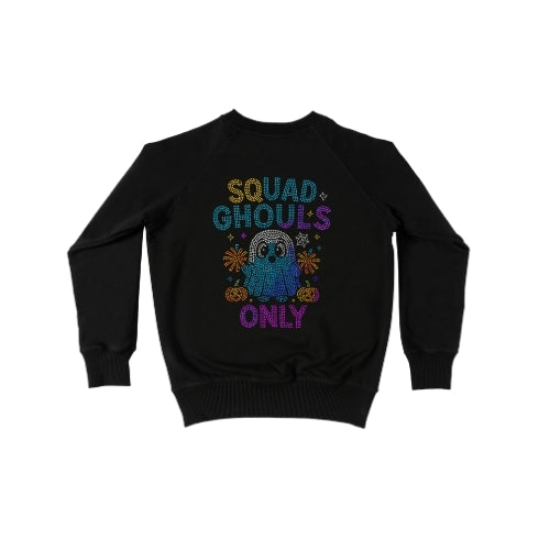 Rhinestone “Squad Ghouls Only” Sweatshirt