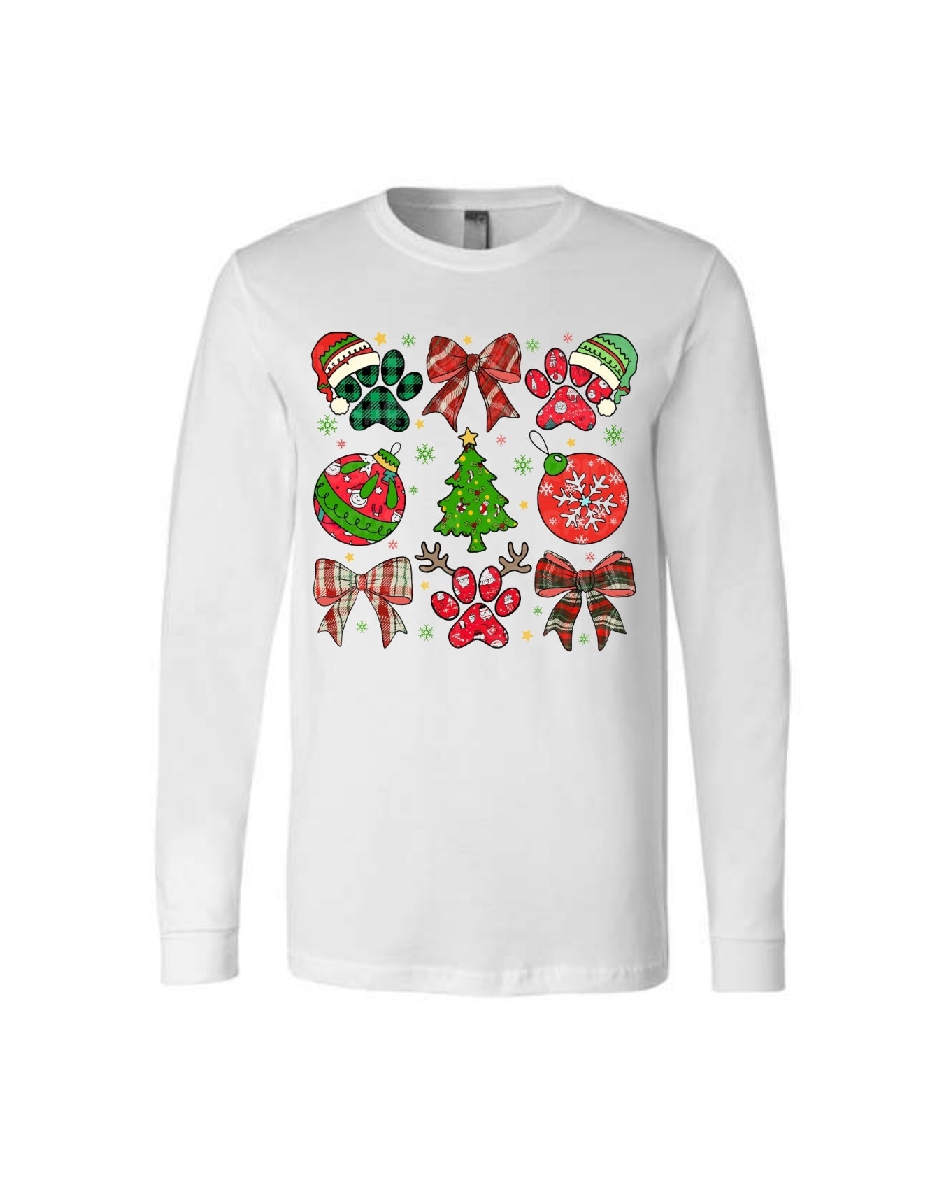 Paw Print Christmas Apparel – Festive Dog Lover Holiday Gift