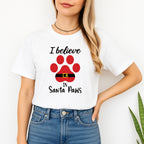 Merry & Furry Tees: I Believe in Santa Paws – Cute Christmas Dog Lover Gift
