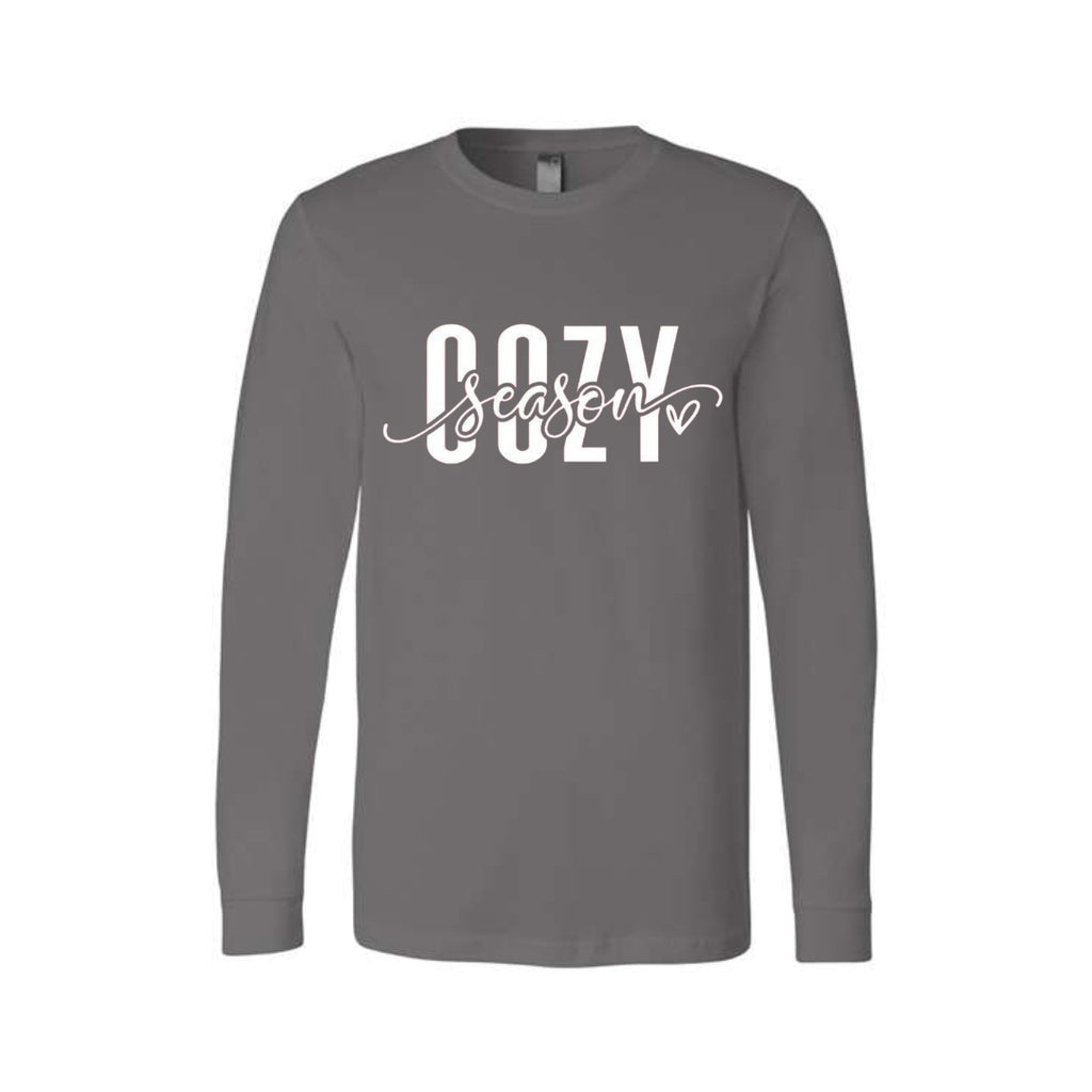 Minimalist Holiday Long Sleeves- Cozy Season Script Design