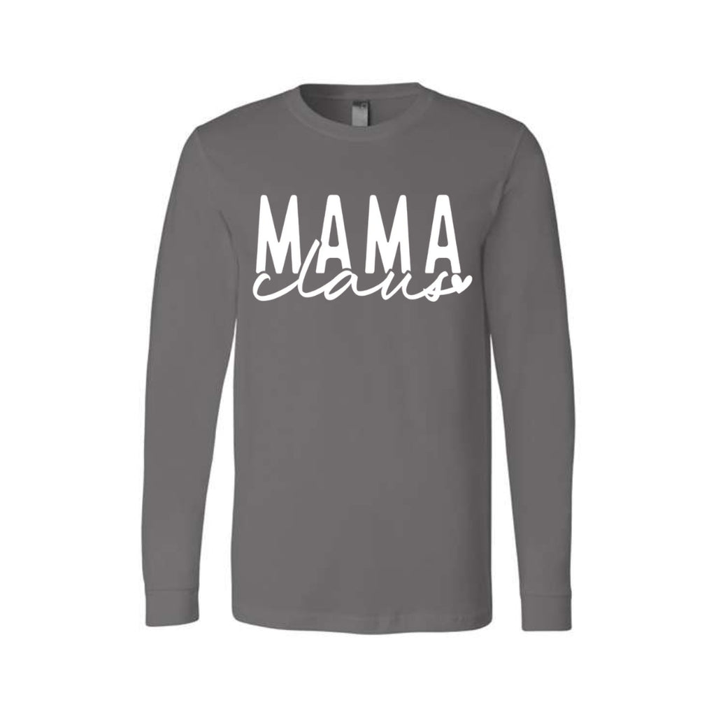 Holiday Long Sleeves-Mama Claus Christmas Apparel – Festive Holiday Outfit for Moms Who Love Christmas