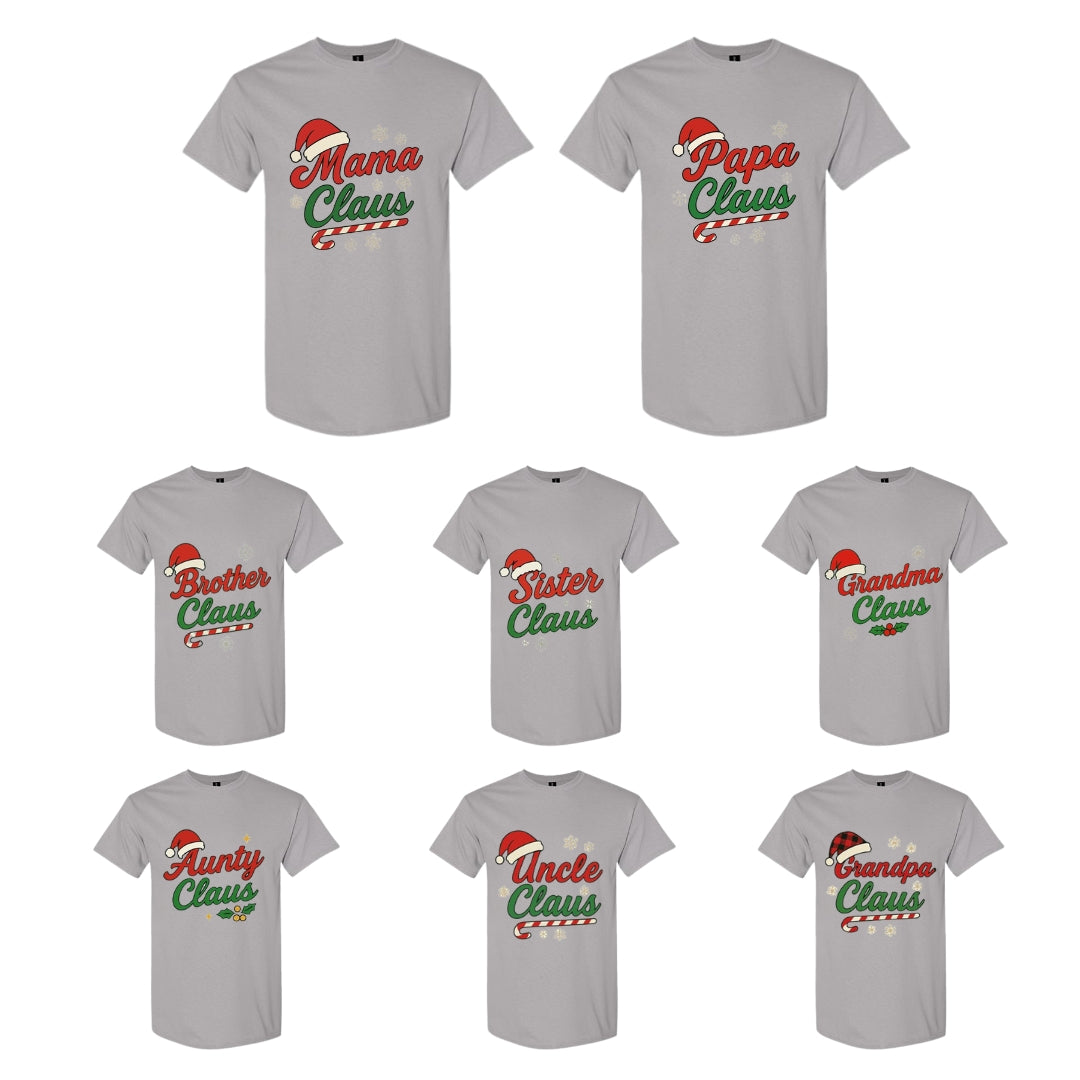 Holiday Shirt - Family Claus Christmas Apparel Collection – Matching Holiday Outfits for the Whole Family