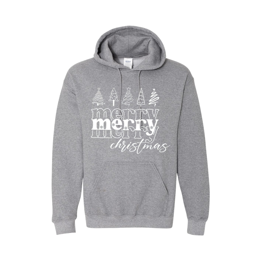 HOLIDAY HOODIE-Merry Merry Christmas Graphic Tee