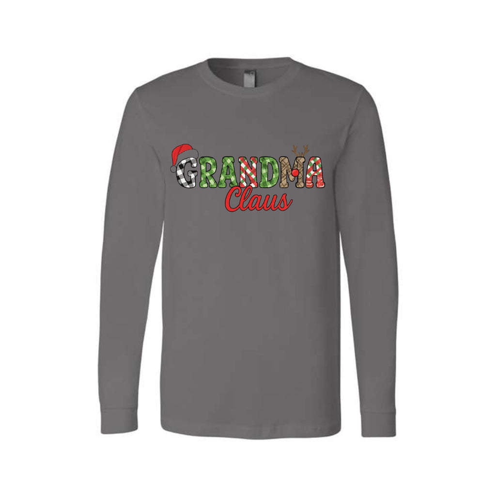 Holiday Long Sleeves- Grandma Claus Christmas Apparel – Fun Holiday Outfit for Festive Grandmas