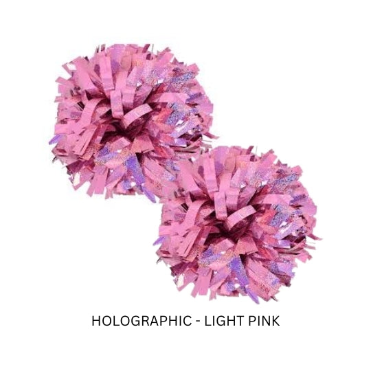 Holographic Light Pink Pom Pom