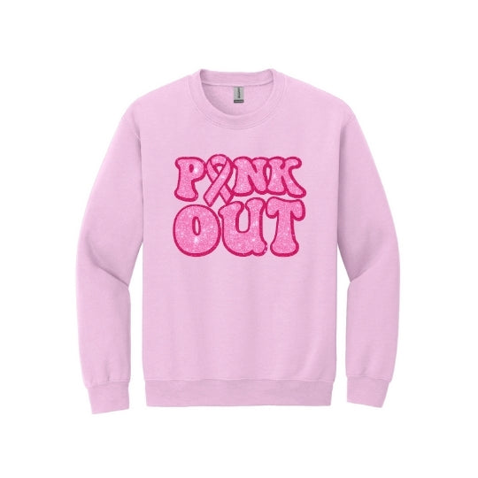 Pink Out Glitter Crew