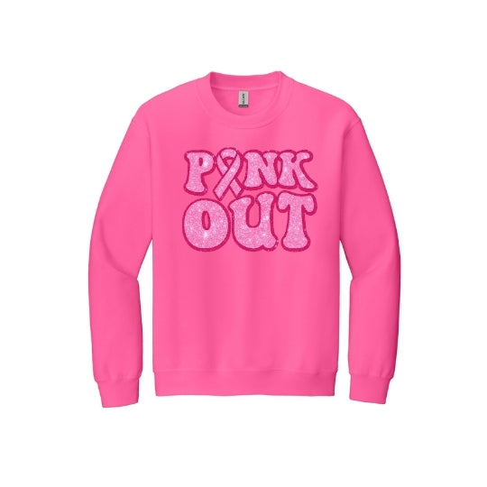 Pink Out Glitter Crew